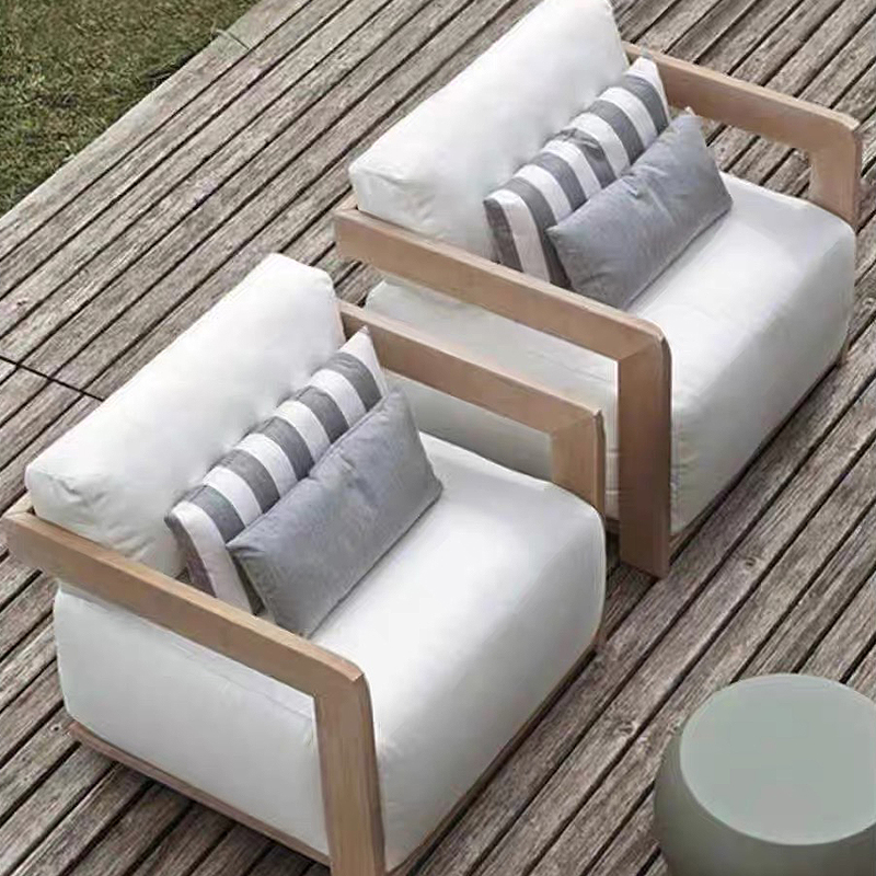 Outdoor Furniture Luxury - Garten-Sofagarnitur Teakholz Outdoor-Möbelset Luxuriöse Holz-Gartenmöbel Sofa-Set