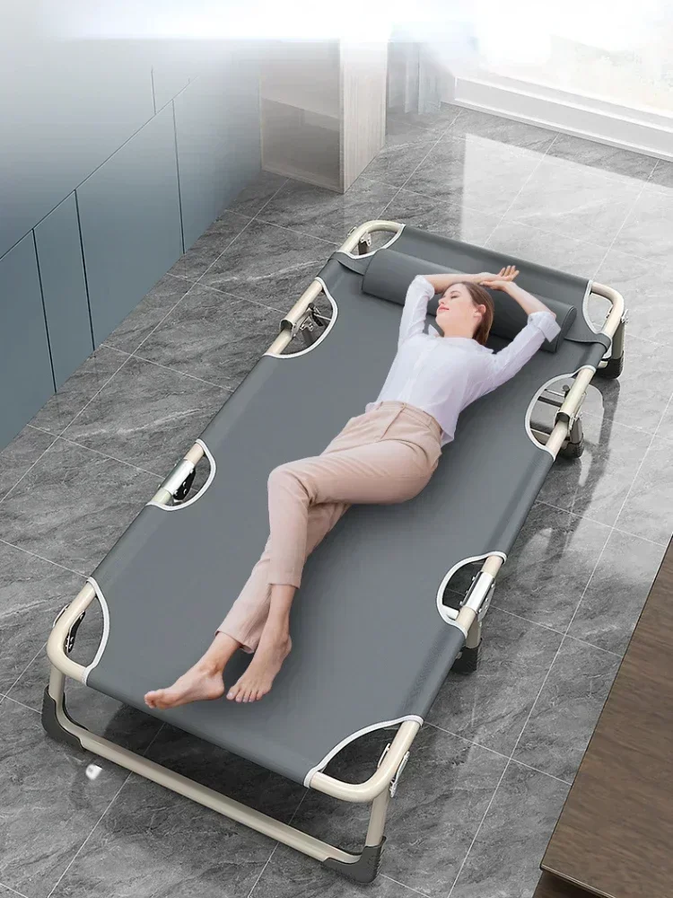 Outdoor Daybed Furniture - Büro-Lunch-Stuhl, klappbarer Liegestuhl, doppelt nutzbar, verstellbarer,