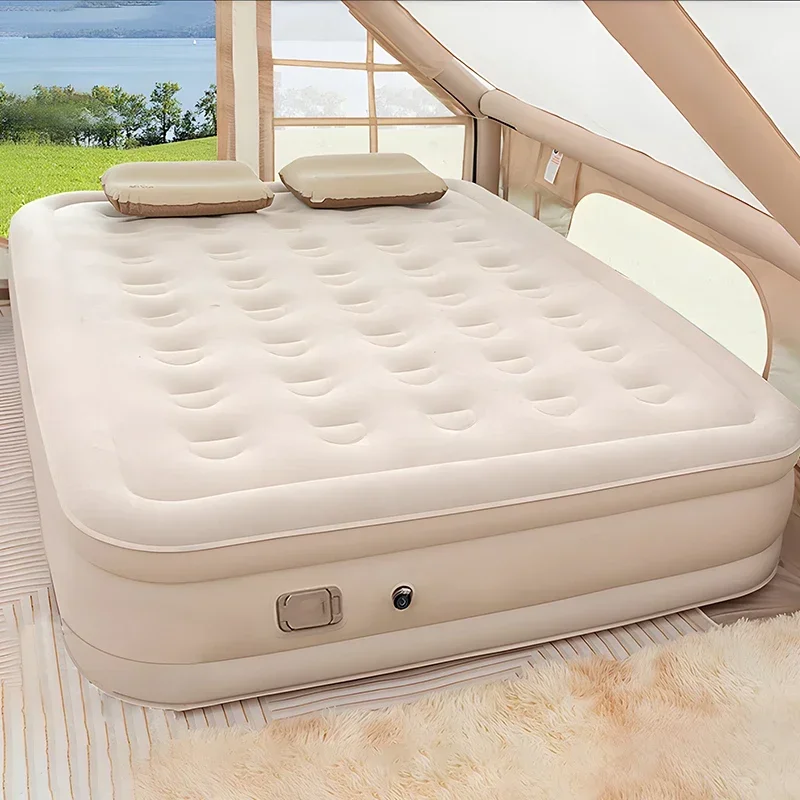 Outdoor Furniture Luxury - Queen-Luftmatratze mit integrierter Pumpe, aufblasbare Matratze