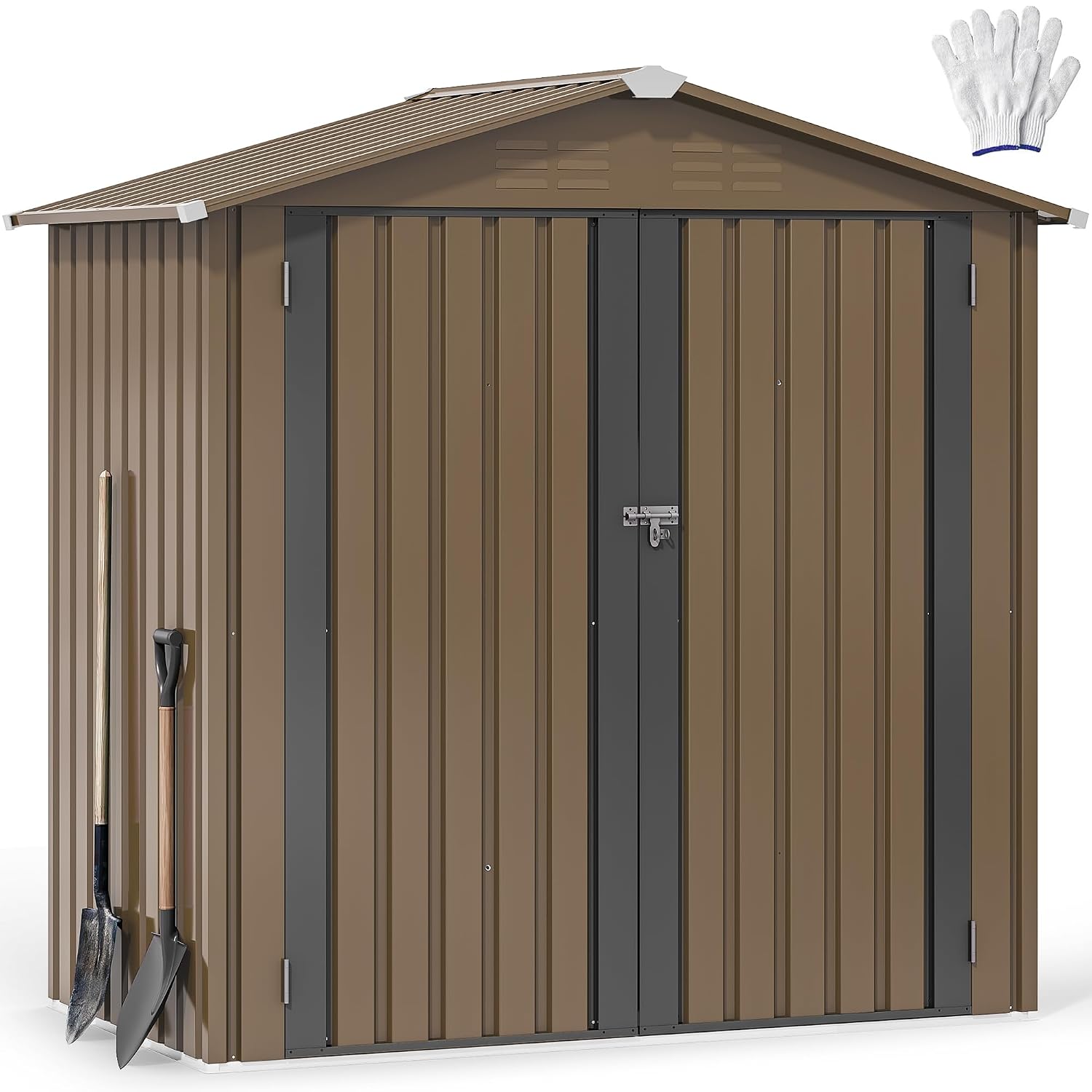 6x4ft Metall-Gartenhaus, wasse – Outdoor Furniture Metal Bewertung und Preis