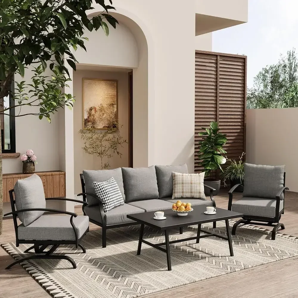 Graues Outdoor-Metall-Terrasse – Outdoor Furniture Metal Chairs Bewertung und Preis