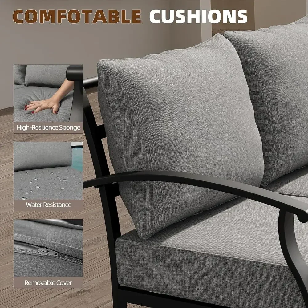 Graues Outdoor-Metall-Terrasse – Outdoor Furniture Metal Chairs Bewertung und Preis