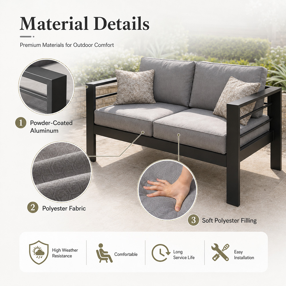 Modernes Luxus-Aluminium-Outdo – Outdoor Furniture Luxury Bewertung und Preis