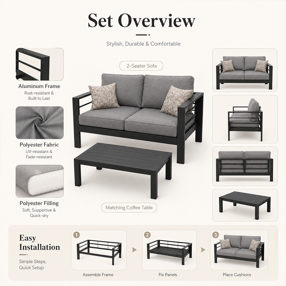 Modernes Luxus-Aluminium-Outdo – Outdoor Furniture Luxury Bewertung und Preis