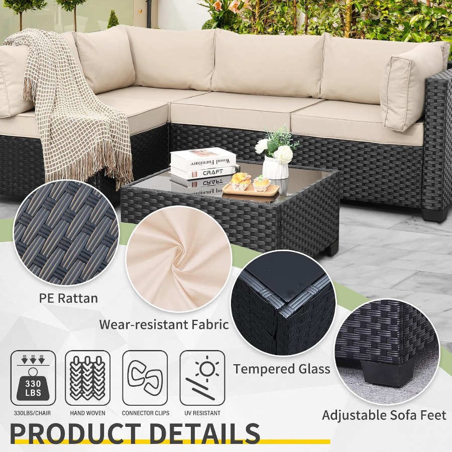 5-teiliges Gartenmöbel-Set für – Outdoor Furniture Metal Chairs Bewertung und Preis
